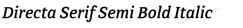 Directa Serif Semi Bold Italic字体转换
